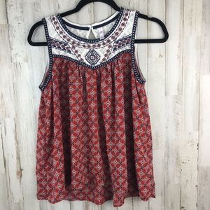 Xhilaration Boho Tank High Low Size L